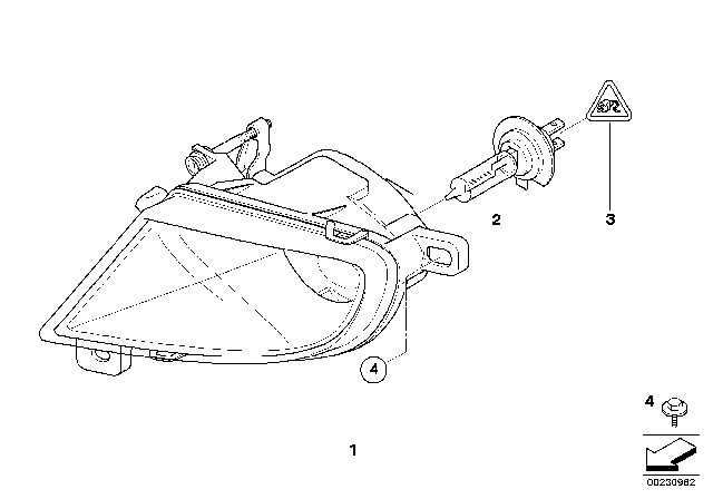 2008 BMW 528i Fog Lights Diagram