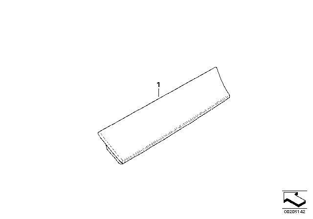 2012 BMW X6 Individual Cover, Glovebox, Top, Leather Diagram