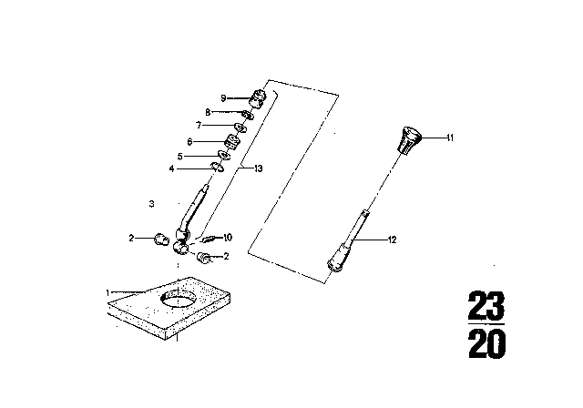 1973 BMW 3.0CS Housing & Attaching Parts (Getrag 262) Diagram 4