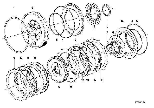 1979 BMW 633CSi O-Ring Diagram for 24311219062