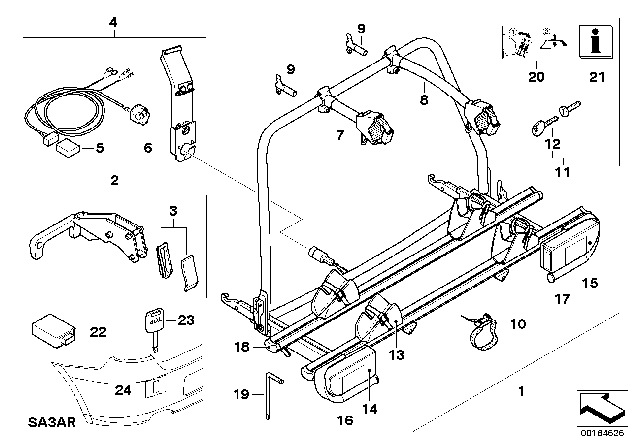 2013 BMW 128i Rear Carrier Diagram 2