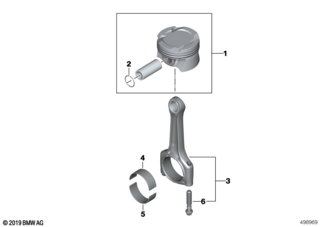 2020 BMW X4 M Crankshaft Connecting Rod Diagram