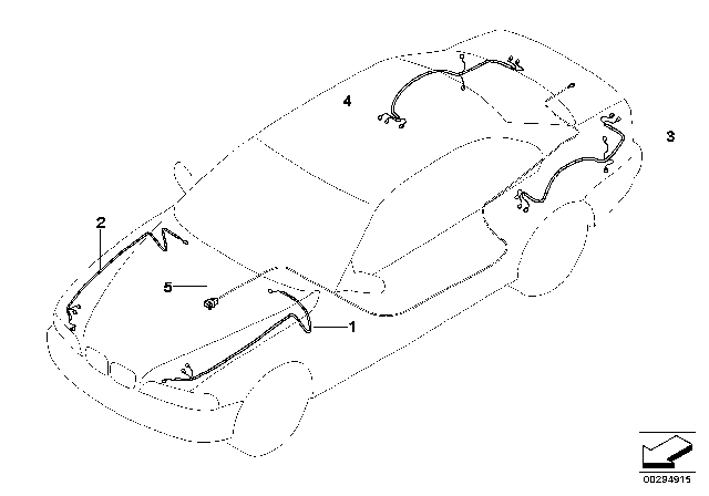 2009 BMW 650i Repair Cable Main Cable Harness Diagram