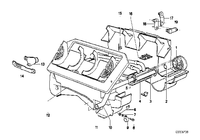 1983 BMW 320i Water Valve Diagram for 64111360911