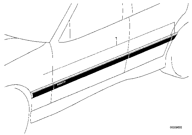 1999 BMW M3 Retrofit Kit, M Mouldings Diagram