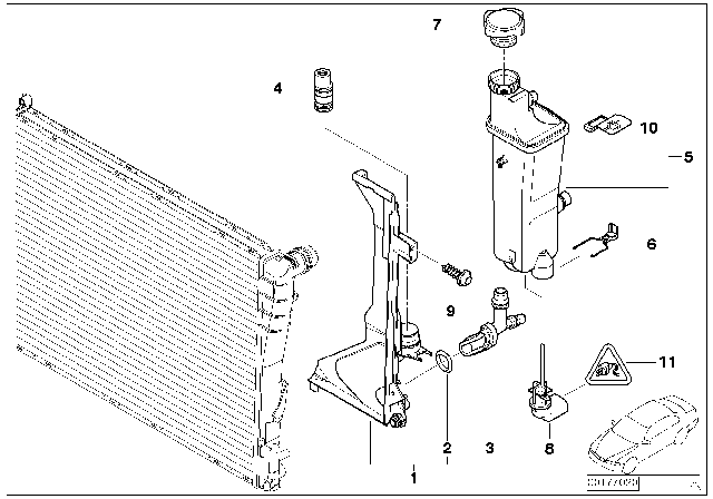 2005 BMW 325xi Expansion Tank, Automatic Gearbox Diagram