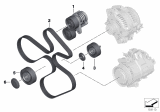 Diagram for BMW 535i A/C Idler Pulley - 11287556251