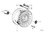 Diagram for 1984 BMW 733i Alloy Wheels - 36111118282