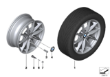 Diagram for 2012 BMW 128i Alloy Wheels - 36116795207