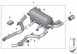 Diagram for 2019 BMW M2 Exhaust Resonator - 18302459928