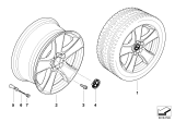 Diagram for 2010 BMW X5 Alloy Wheels - 36116770200