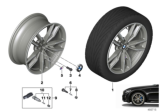 Diagram for BMW M340i xDrive Alloy Wheels - 36118089894