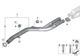 Diagram for BMW 840i xDrive Exhaust Pipe - 18308744798