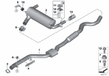 Diagram for BMW 340i xDrive Exhaust Pipe - 18308650847