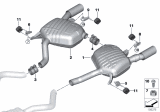 Diagram for BMW 335is Muffler Hanger Straps - 18207571006