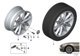 Diagram for BMW 530i xDrive Alloy Wheels - 36116868217