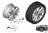 Diagram for 2018 BMW 540i Alloy Wheels - 36116868217