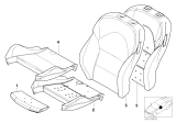 Diagram for 2001 BMW M3 Seat Cushion Pad - 52102695384