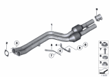 Diagram for 2011 BMW 740i Catalytic Converter - 18307585330