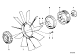 Diagram for 2000 BMW Z3 Fan Blade - 11521712058