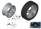 Diagram for BMW X1 Alloy Wheels - 36107850456