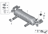 Diagram for 2019 BMW 750i xDrive Exhaust Pipe - 18308635595