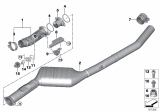 Diagram for BMW X5 Exhaust Resonator - 18307808016