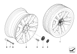 Diagram for BMW 335d Alloy Wheels - 36116775599