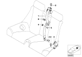 Diagram for BMW 325Ci Seat Belt - 72117007747