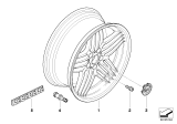 Diagram for 2003 BMW Alpina V8 Roadster Alloy Wheels - 36118025860