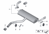 Diagram for 2012 BMW X6 Tail Pipe - 18307646124