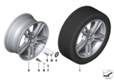 Diagram for 2015 BMW X3 Alloy Wheels - 36117844250