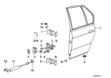 Diagram for 1990 BMW 735iL Door Check - 51228168090