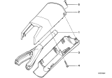 Diagram for 1988 BMW 528e Steering Column Cover - 32311154272