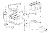 Diagram for BMW 330i Batteries - 61217586962