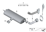 Diagram for 2014 BMW X6 Exhaust Resonator - 18302166929
