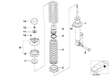 Diagram for 1998 BMW 740i Shock Absorber - 37121096165