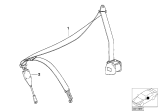 Diagram for 1991 BMW 318i Seat Belt - 72111972057