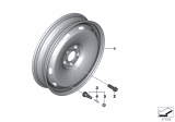 Diagram for 2016 BMW X1 Alloy Wheels - 36116851507