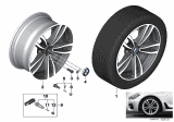 Diagram for 2017 BMW 740i xDrive Alloy Wheels - 36117850580