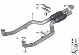 Diagram for BMW 750Li Exhaust Pipe - 18307646946