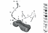 Diagram for 2020 BMW X4 M Fuel Tank Strap - 16117404149