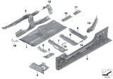 Diagram for 2020 BMW 840i xDrive Gran Coupe Floor Pan - 41007480913