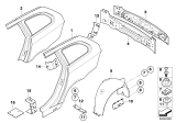 Diagram for 2008 BMW 535xi Fender Splash Shield - 51717061245