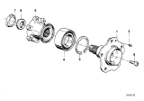 Diagram for 1994 BMW 530i Wheel Bearing - 33411134549