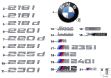 Diagram for 2018 BMW 230i xDrive Emblem - 51147423376