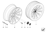 Diagram for BMW M6 Alloy Wheels - 36117834625