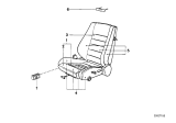 Diagram for 1981 BMW 633CSi Seat Cushion Pad - 52101933391