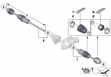 Diagram for 2016 BMW X6 M Axle Shaft - 31607545125