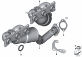 Diagram for 2008 BMW Z4 Exhaust Manifold - 18407545311